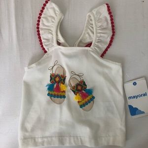 Mayoral Toddler Girls Sandal Shirt
